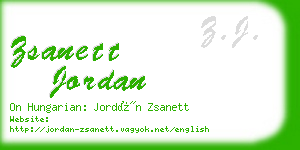 zsanett jordan business card